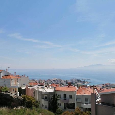Breathtaking Sea View Lägenhet Kavala Exteriör bild