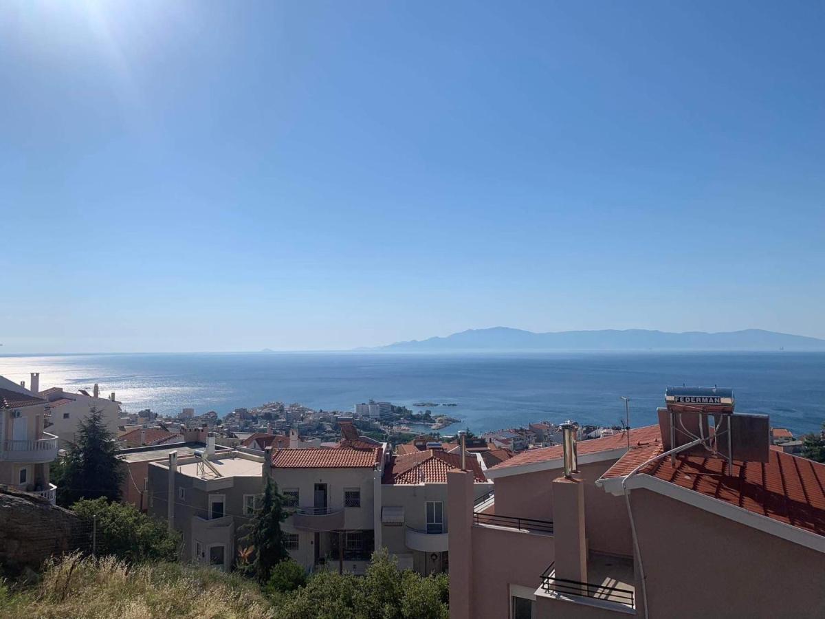 Breathtaking Sea View Lägenhet Kavala Exteriör bild